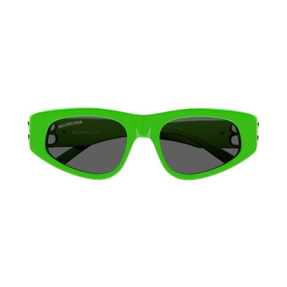 NWT BALENCIAGA SUNGLASSES GREEN OVAL WOMEN EYEWEAR BALENCIAGA - Picture 2 of 4